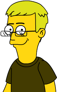 I Was Also Fiddling Around With Giving Joe The Simpson - Simpsons Character With Glasses (420x420)