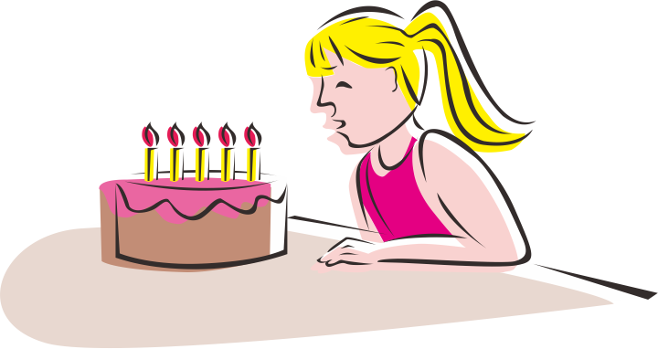 Birthday Cake Candle Clip Art - Birthday Cake Candle Clip Art (720x382)