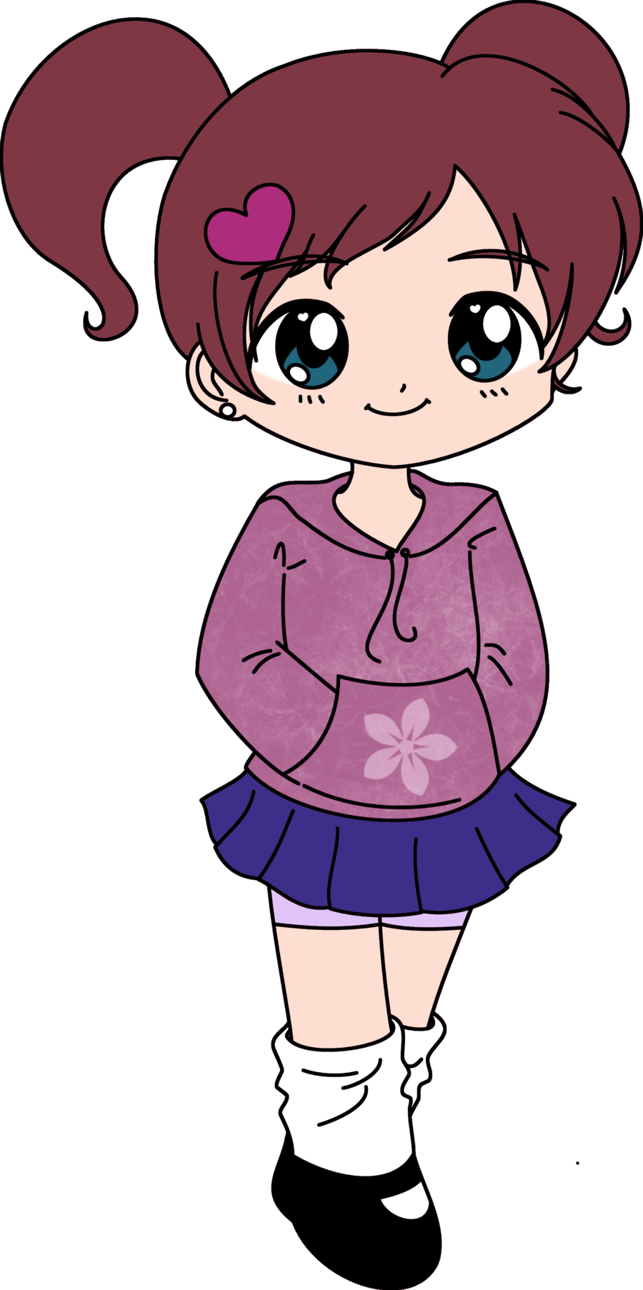 My First Vector Girl By Annie-88 - Cute Girl Vector Png (900x1806)