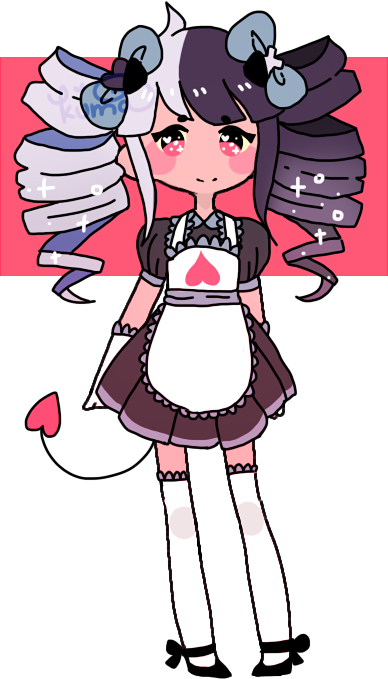 Single Adoptable Demon Maid Girl { Nyp } By Fairypaws - Cartoon (388x679)