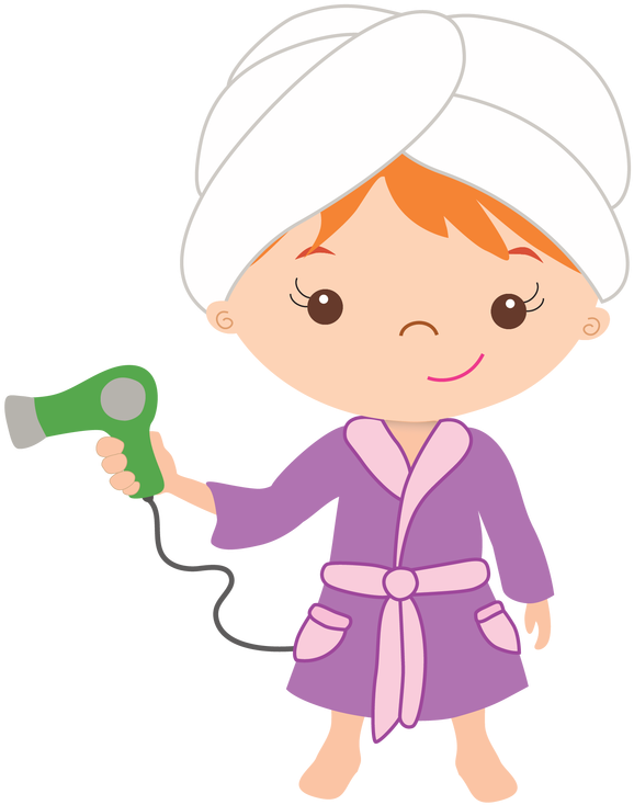 Pamper Party Day Spa Clip Art - Girl Spa Party Png (622x800)
