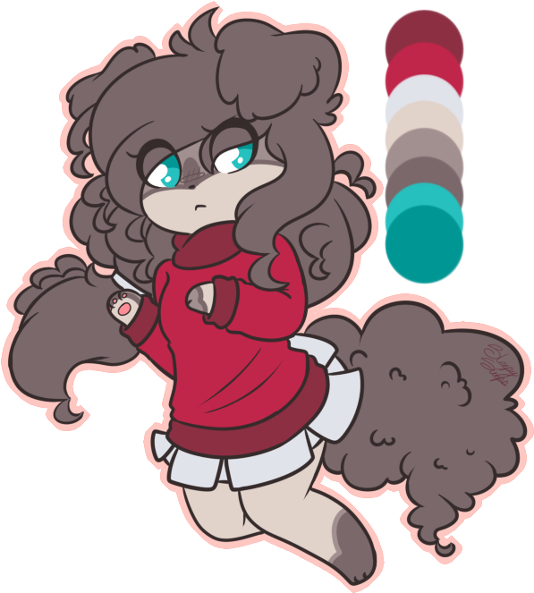Poodle Girl Adopt By Sleepysweets - Cartoon (650x701)