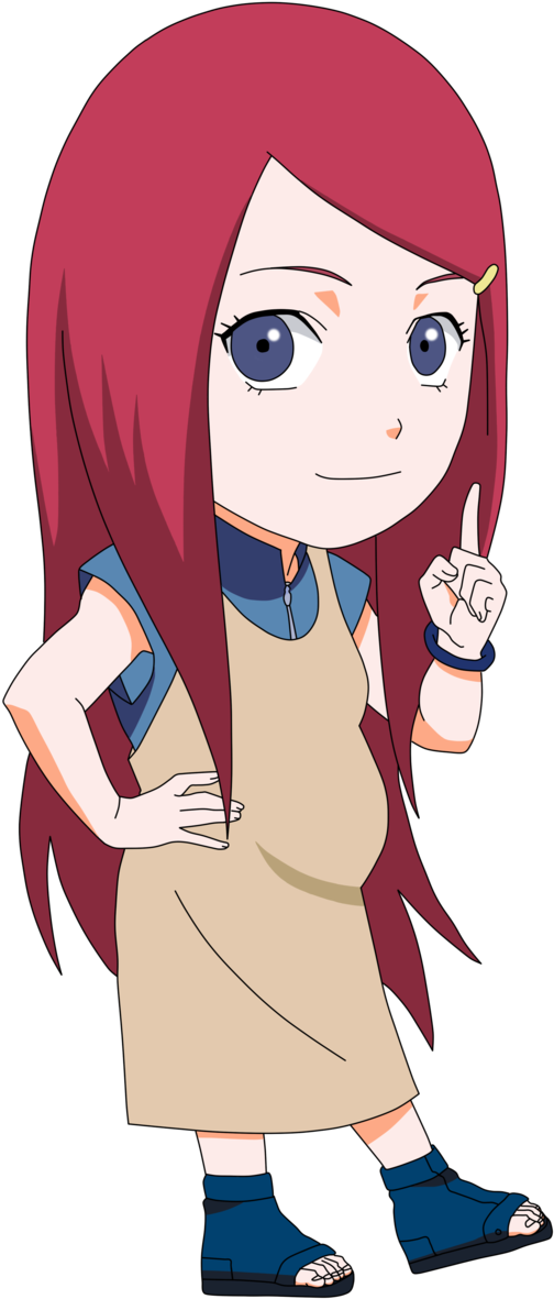Naruto Clip Art - Naruto Kushina Chibi (900x1258)