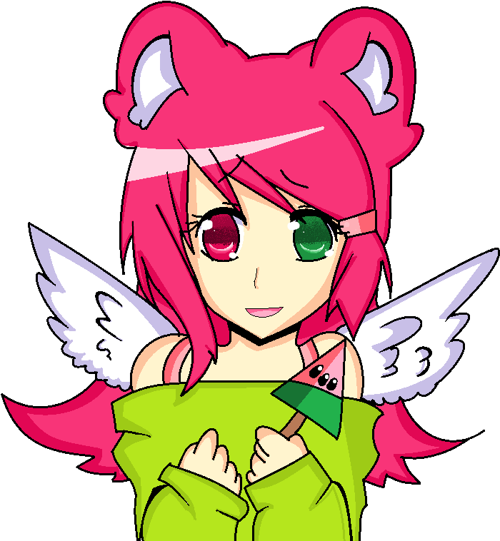 Anime Watermelon Girl By Cutiepiegirl95 - Anime (752x802)