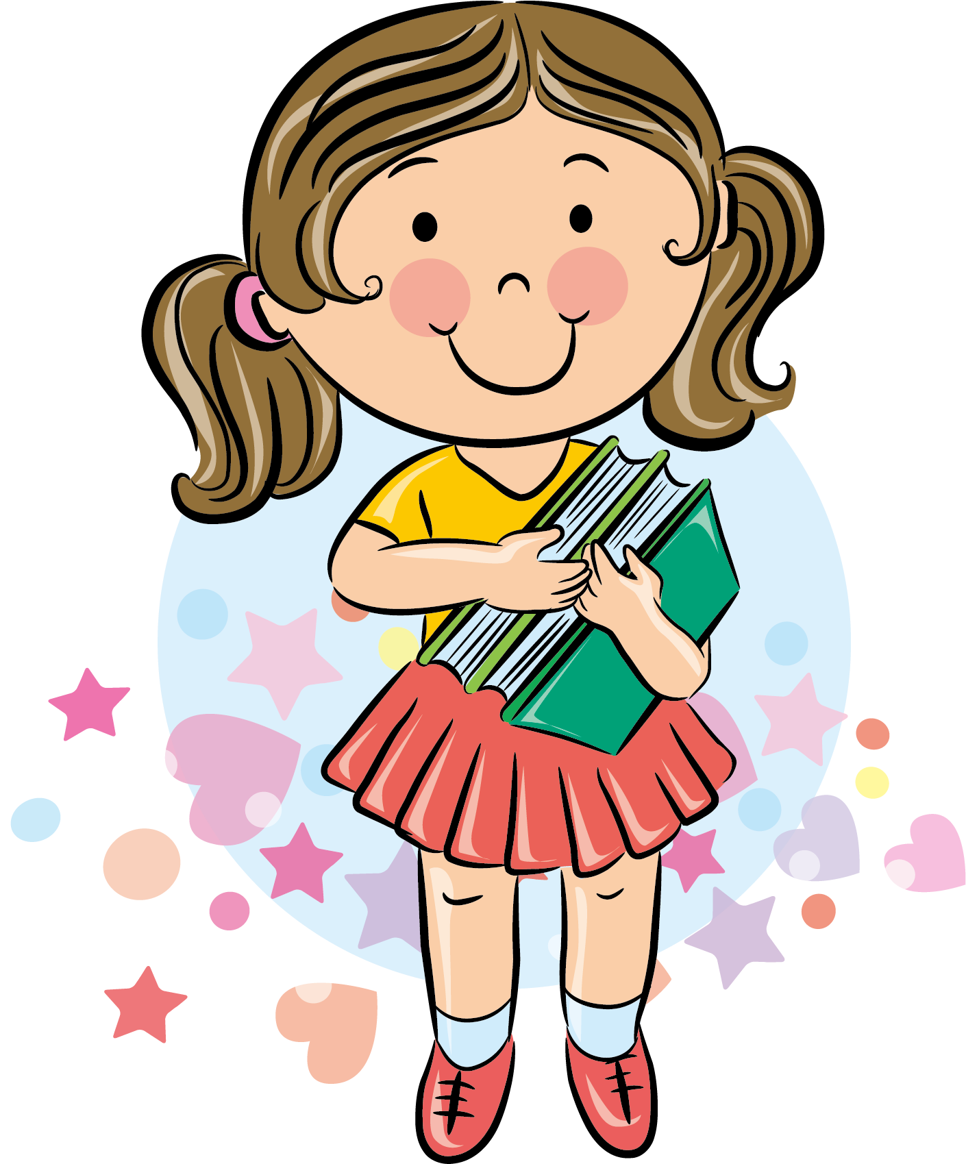 Student School Cartoon - Girl Student Cartoon (1772x1772)