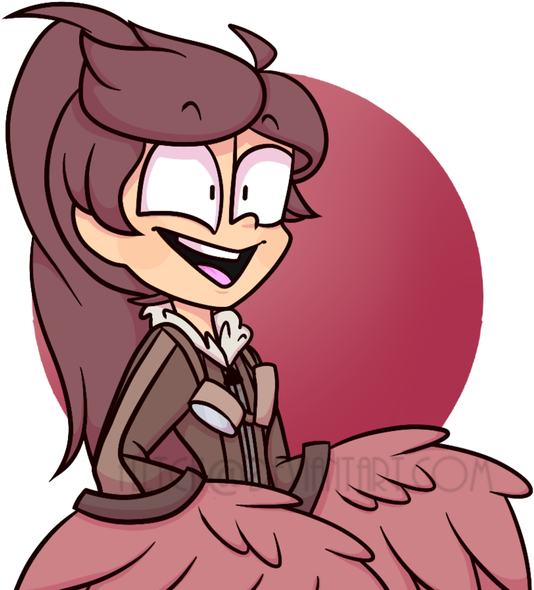 Birb Girl [request 1/3] By Flltch - Cartoon (923x866)