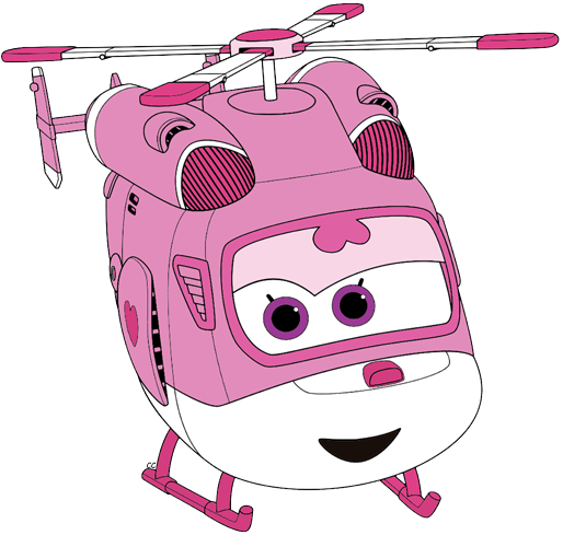 And Clipped By Cartoon Clipart - Cartoon Dizzy Super Wings (514x489)