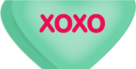 Xoxo Conversation Heart - Sweethearts (588x289)