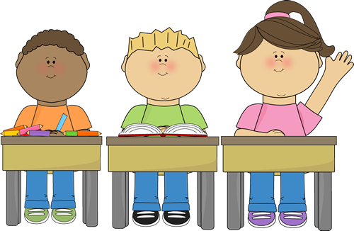 Quiet School Cliparts - Paying Attention In Class Clipart (500x326)