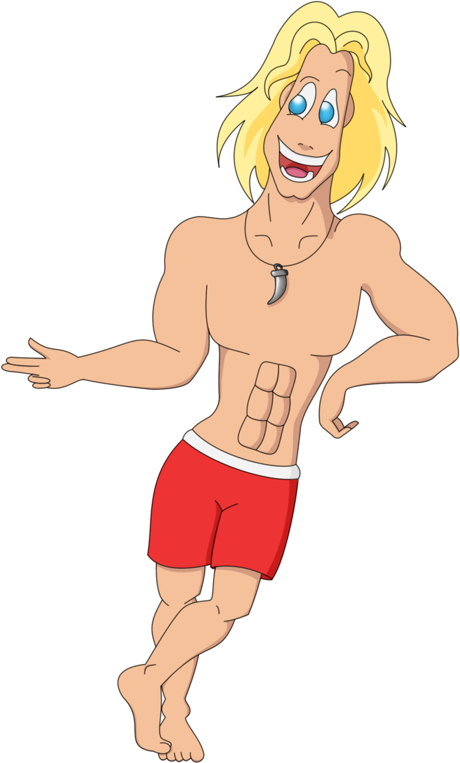 Surfing Clipart Cool Dude - Surfer Dude Clip Art (900x1232)