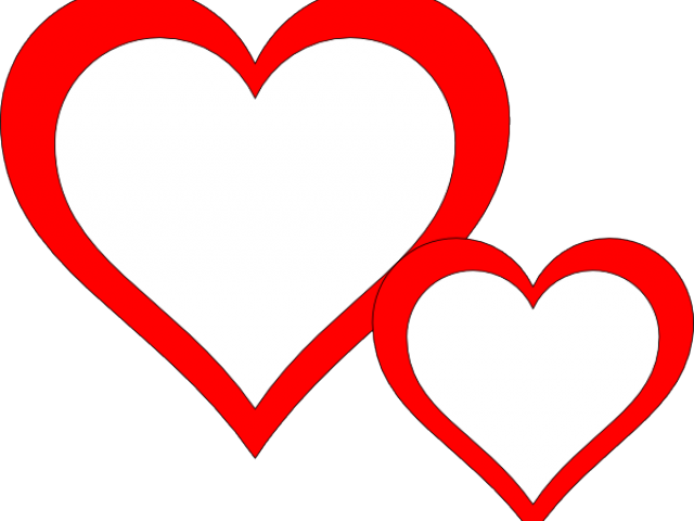 Two Hearts Clipart - Clip Art (640x480)