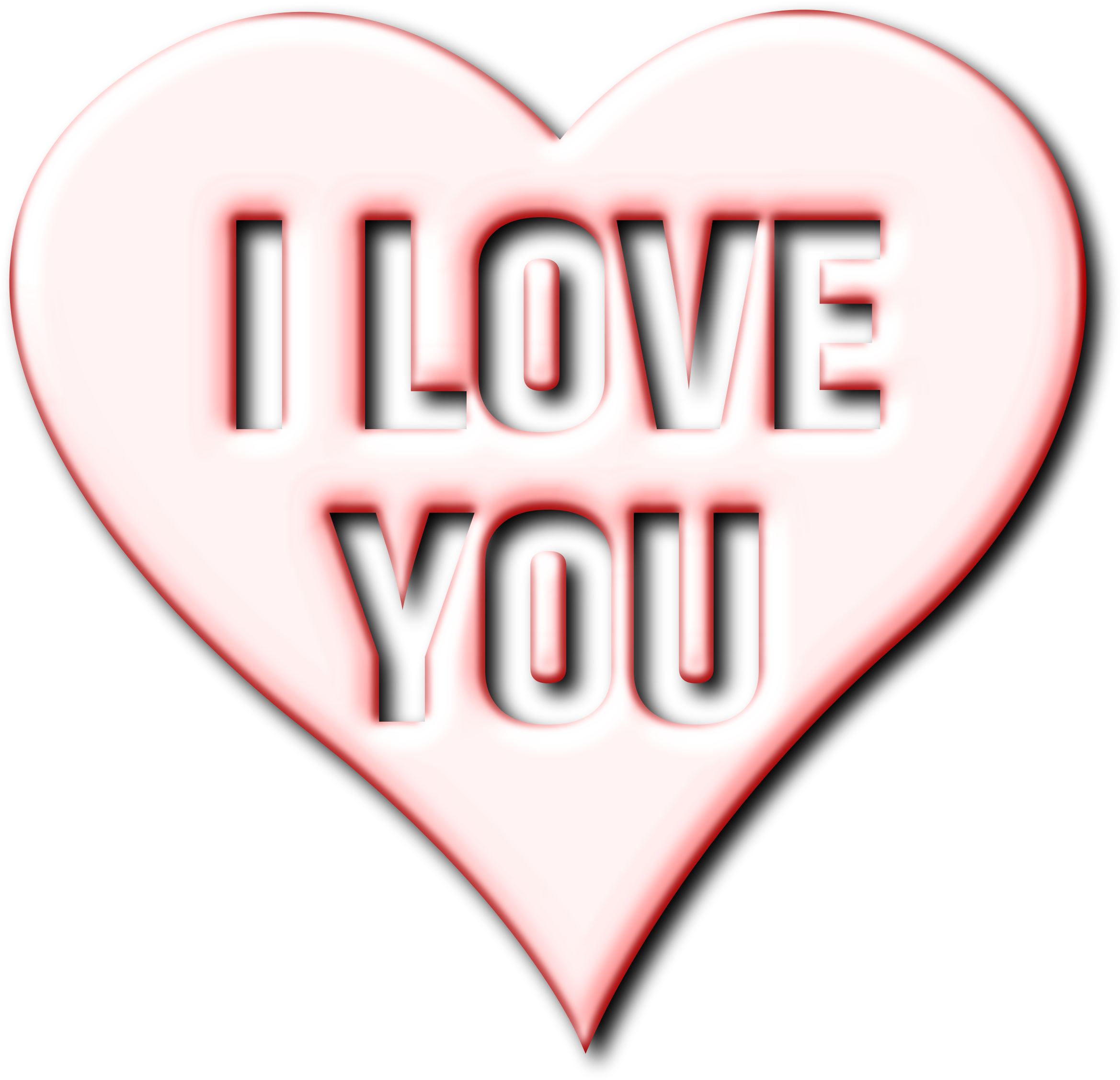 Big Image - Love You Heart Png (2338x2252)