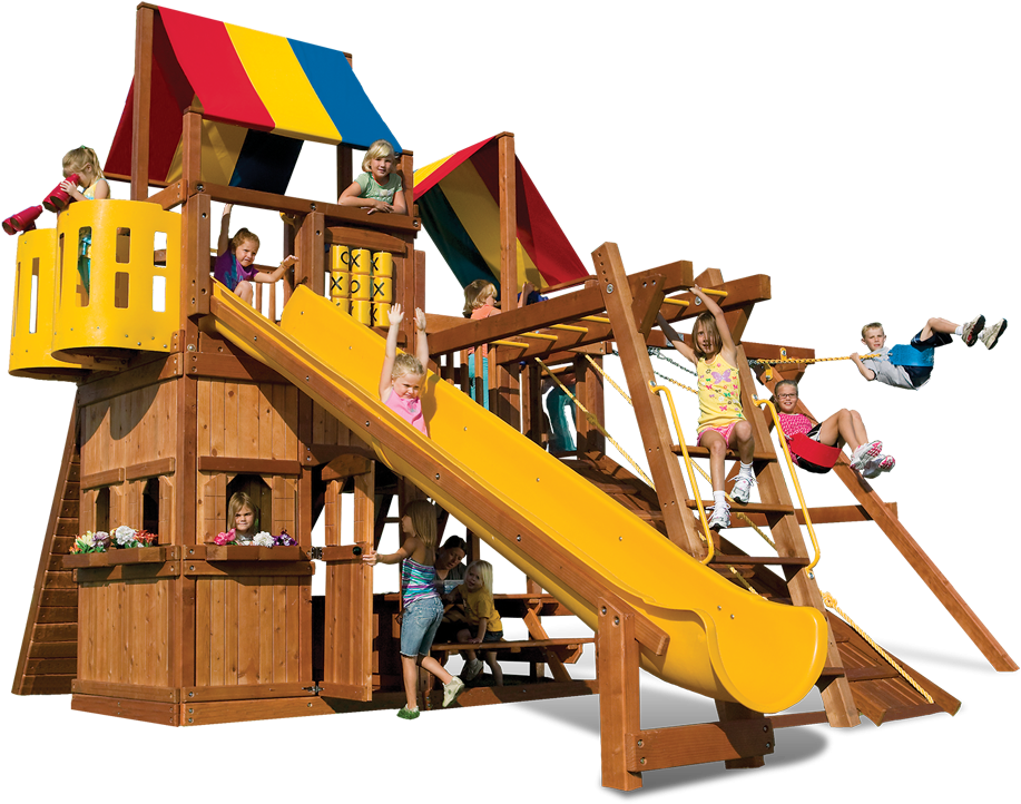 King Kong Clubhouse Pkg Iii Action Packed - Backyard Playworld (1100x732)