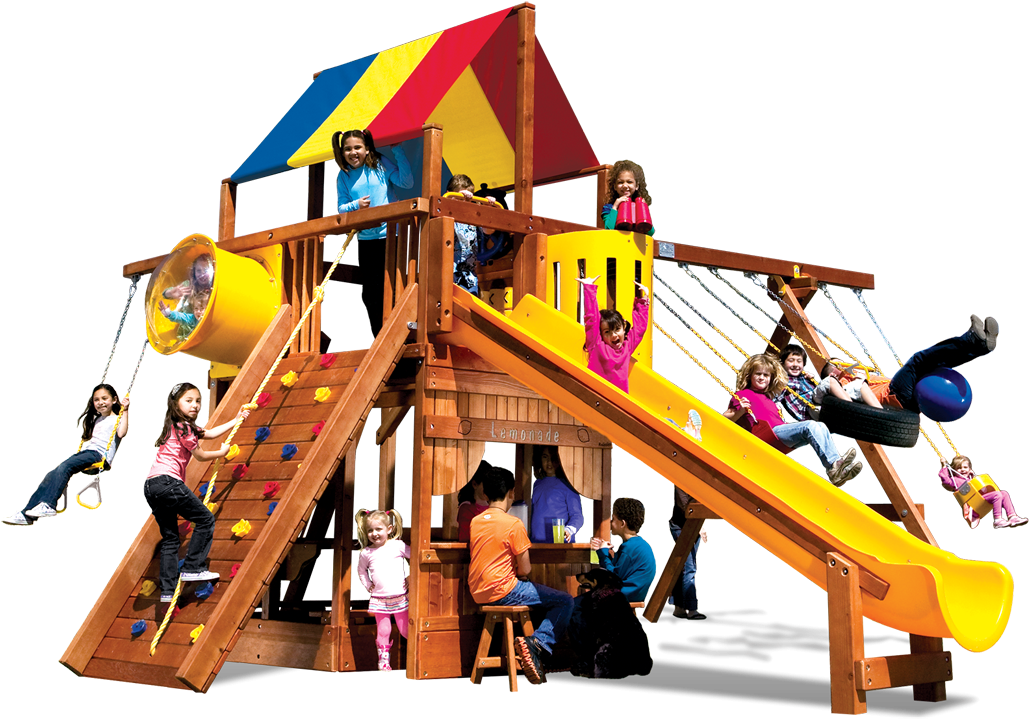 Monster Clubhouse Pkg Ii Fancy 79a Swingset - Swing (1100x732)