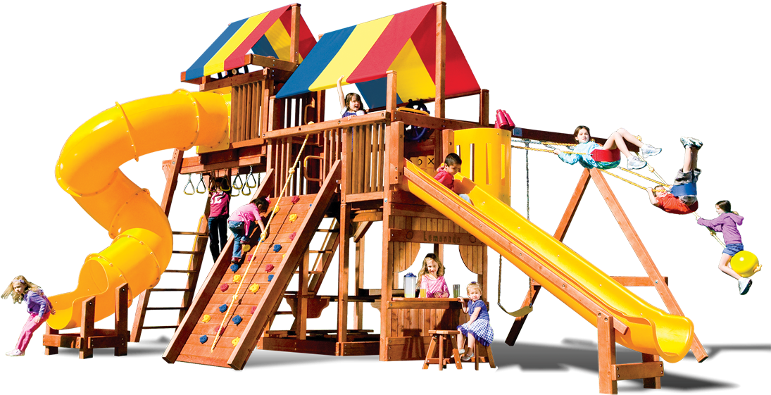 Rainbow Super Turbo Clubhouse Pkg V Whopper - Playground Slide (1100x732)