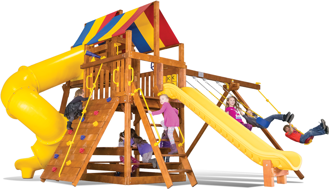 Carnival Clubhouse Pkg V Modified - Backyard Playworld (1100x732)