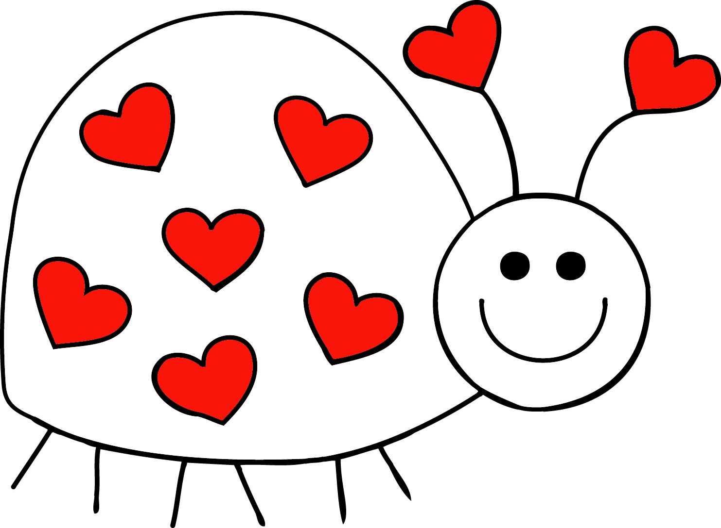 Hearts In A Row Clipart - Heart (1483x1088)