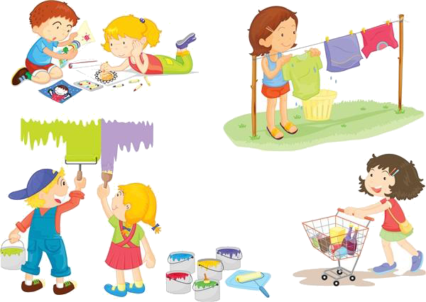 Kids Paint & Save Painting Illustration - Kids Paint & Save Painting Illustration (600x426)