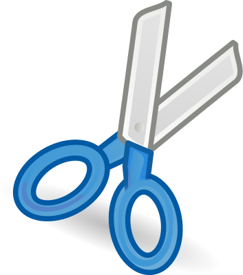Scissors Clip Art - Cute Scissors Clipart (353x400)