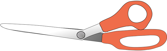 Cut School, Large, Education, Scissors, Office, Closed, - ภาพ กรรไกร (680x340)