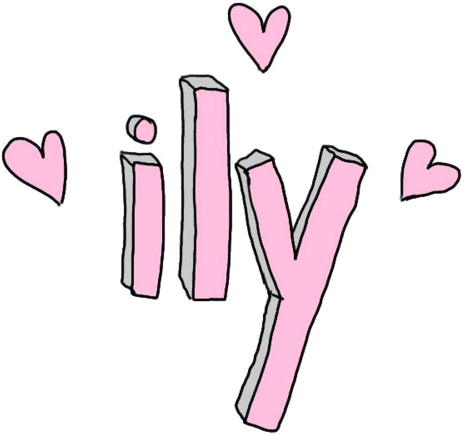 I Love You Ily Quotes Text Favim - Stickers Transparent (500x458)