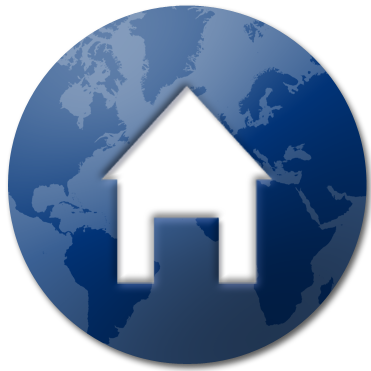 Home Logo Clip Art At - World Map (371x371)