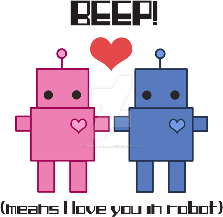 Means I Love You In Robot By Debra-marie - Means I Love You (894x894)