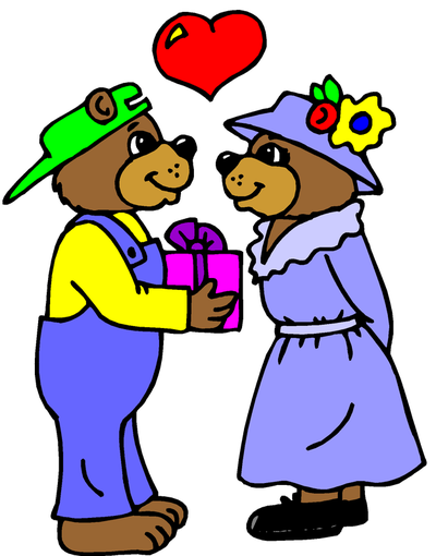 Tags - - Give A Present Clipart (400x510)