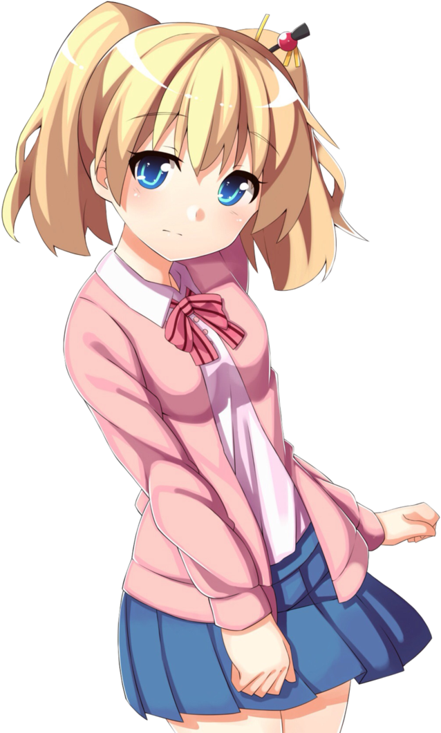 Anime School Girl - Kiniro Mosaic Alice Png (752x1063)