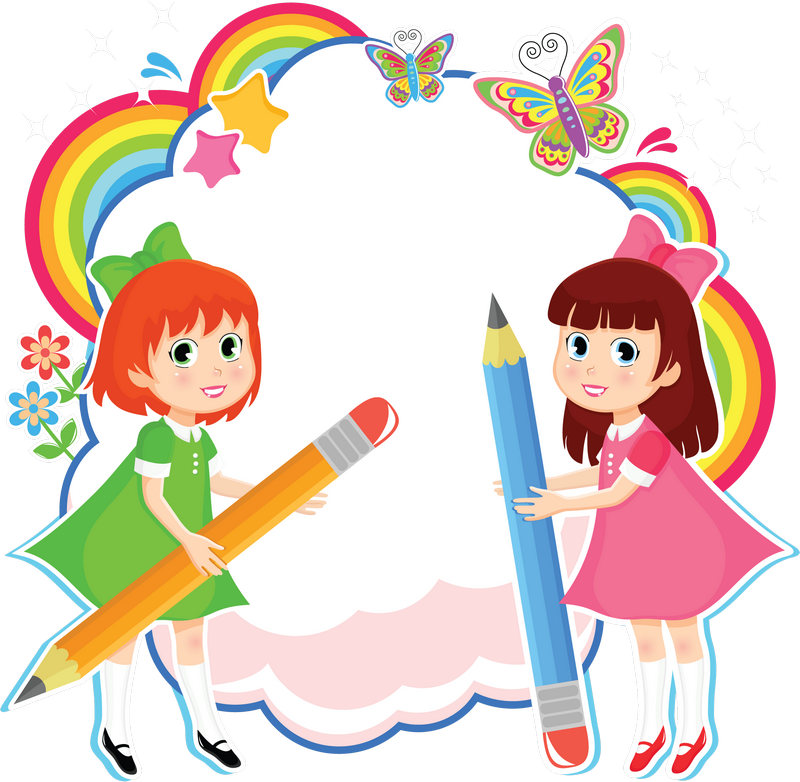 Clip Art Of Creative Girls - Illustration (800x782)