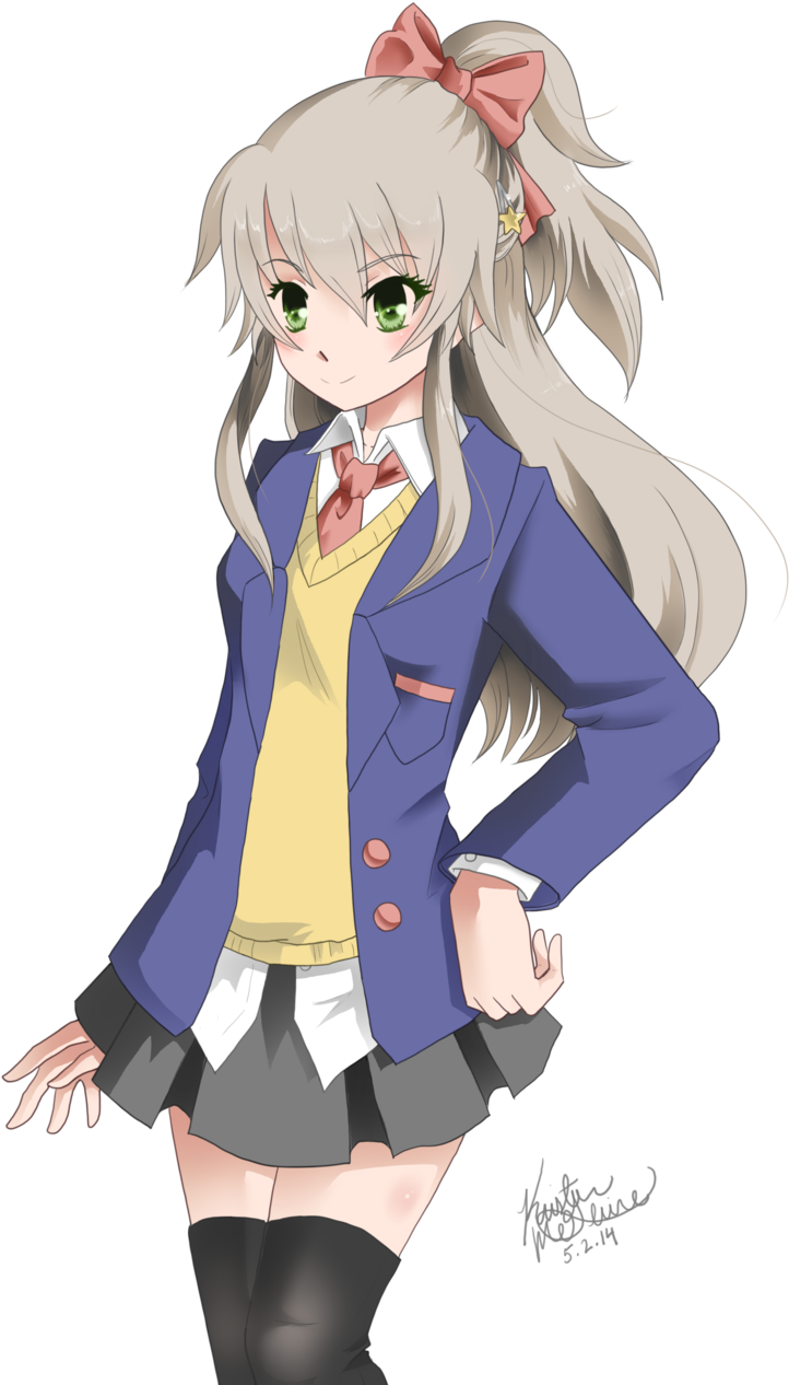 School Girl By Kriscomics School Girl By Kriscomics - Anime School Girl Transparent (1024x1280)