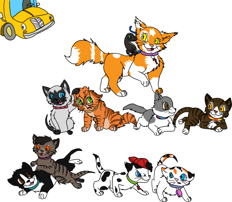 Magic School Bus Kittens By Allissajoanne4 - Magic School Bus Fox (900x783)
