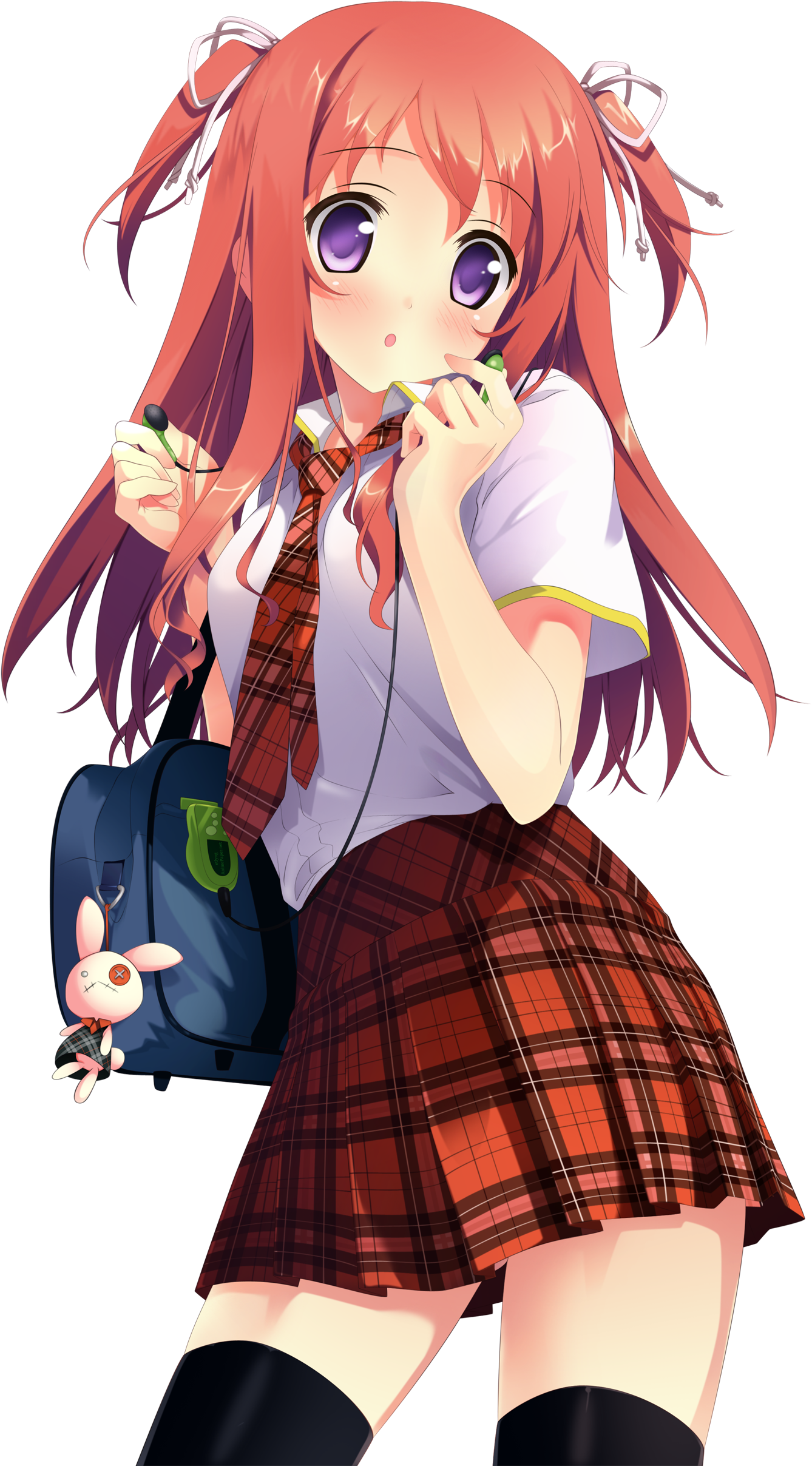 School Girl Rain Anime Japan By Arilei On Deviantart - Anime Girl School Uniform (1667x2500)