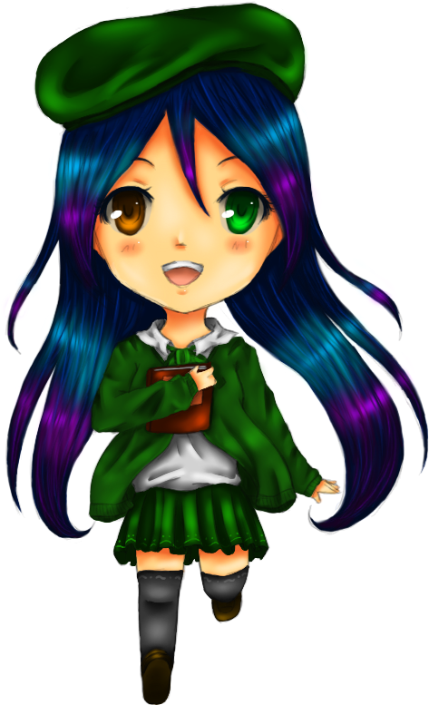 Chibi School Girl Drawing - Anime Oc Chibi School (700x800)