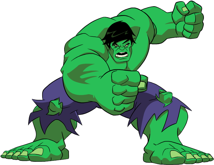#hulk #clip #art - Avengers Earth's Mightiest Heroes Hulk (742x574)