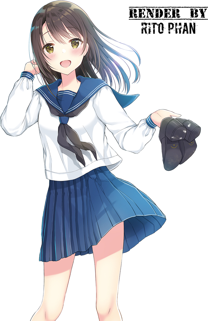Anime Girl Render By Ritophan - Anime (1024x1327)