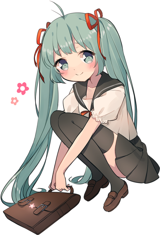 Loli Schoolgirl Miku [vocaloid] - Loli Hatsune Miku (580x842)