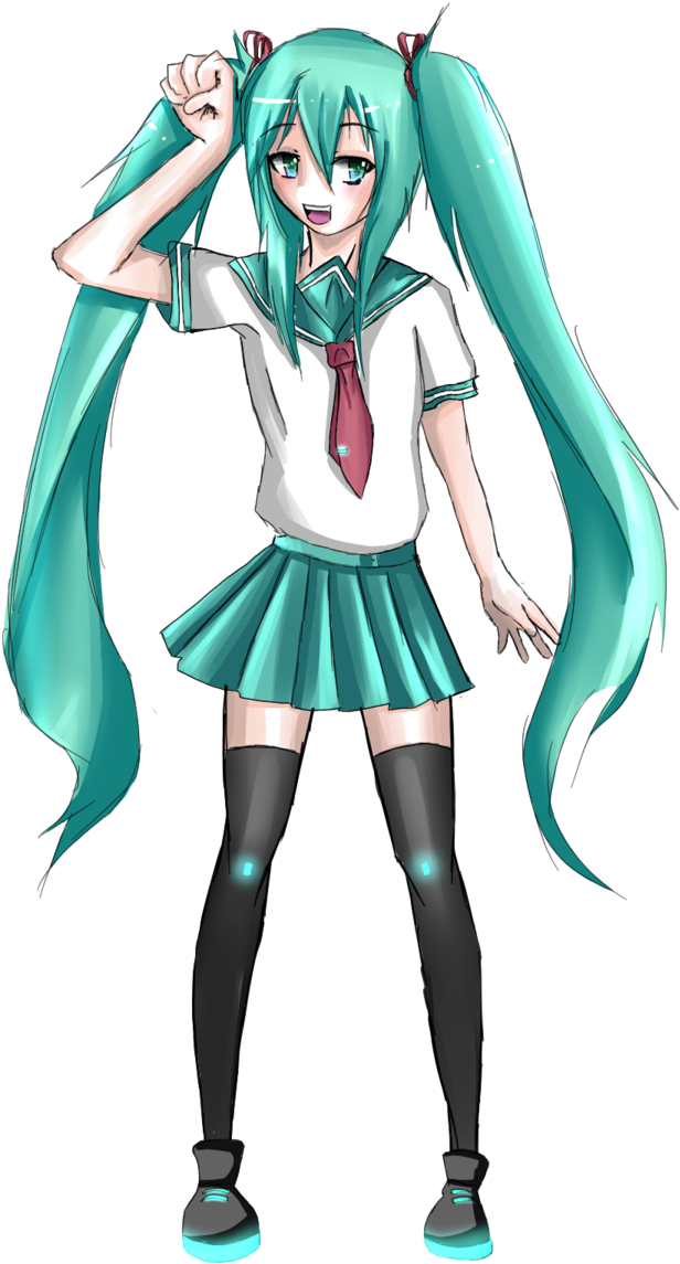 School Girl By Tactoki - Cartoon (900x1200)