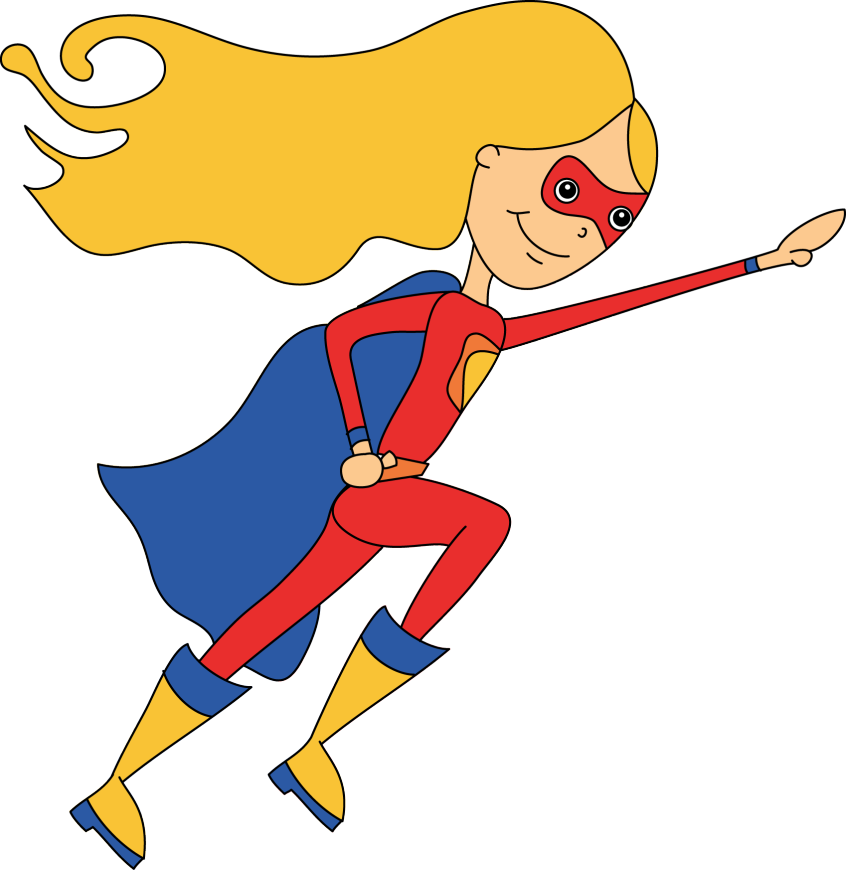 Superhero Clipart - My Favorite Superhero Writing (846x870)