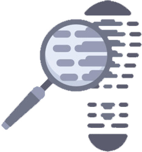 Magnifying Glass Footprint Scalable Vector Graphics - Magnifying Glass And Footprints (500x500)