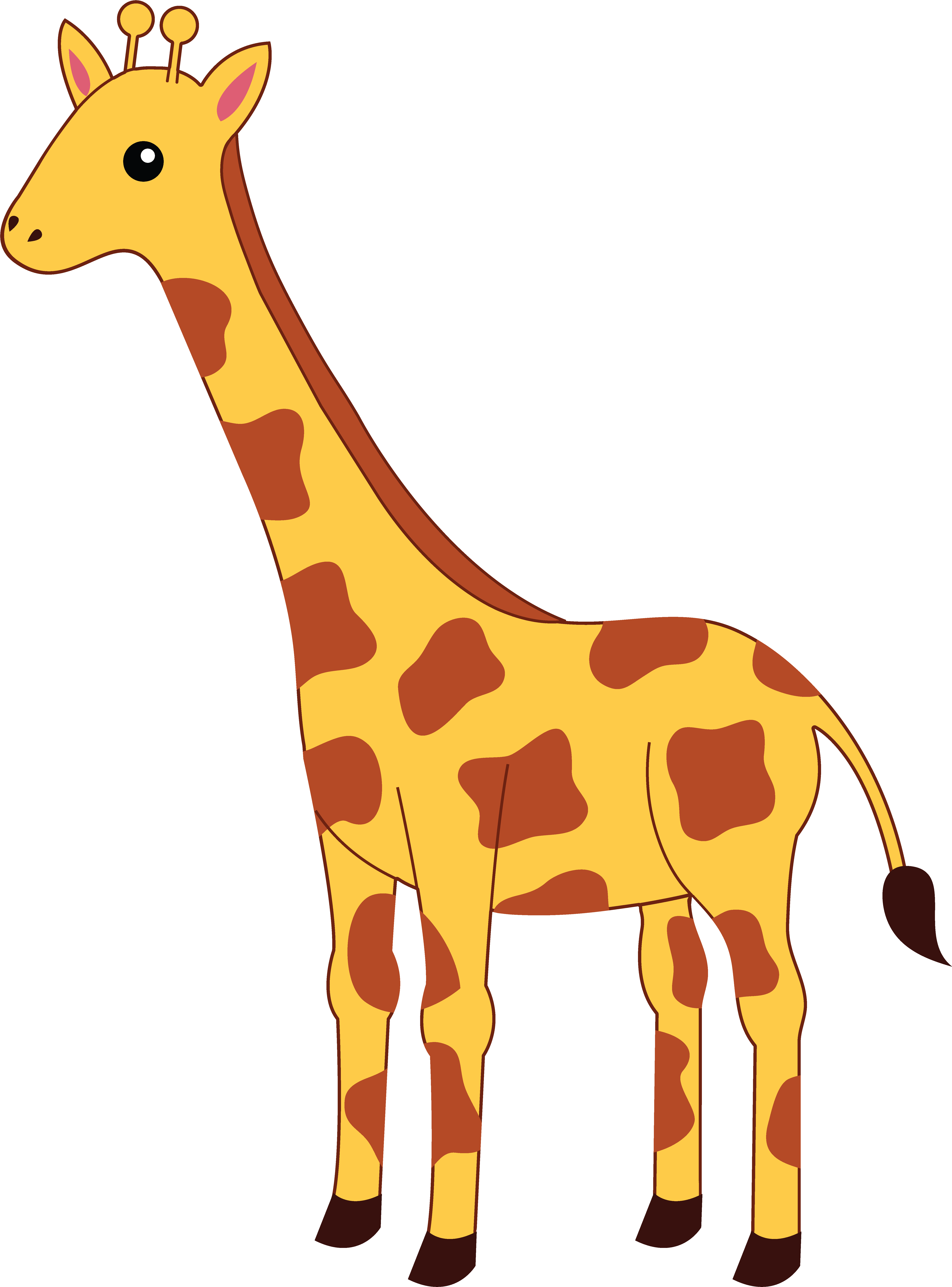 Giraffe By Giselle Belen - Giraffe Cartoon (5764x7788)