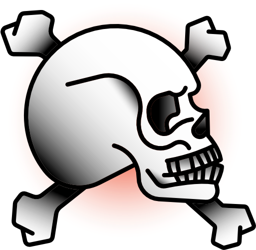Skull Old School Scalable Vector Graphics Icon - Skull Tattoo Old School Png (512x512)