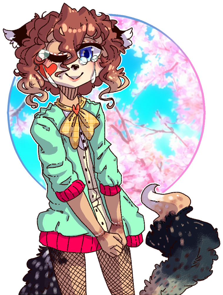 { Collab } Kawaii Desu Anime Schoolgirl Af By Luaq - Cartoon (787x1015)
