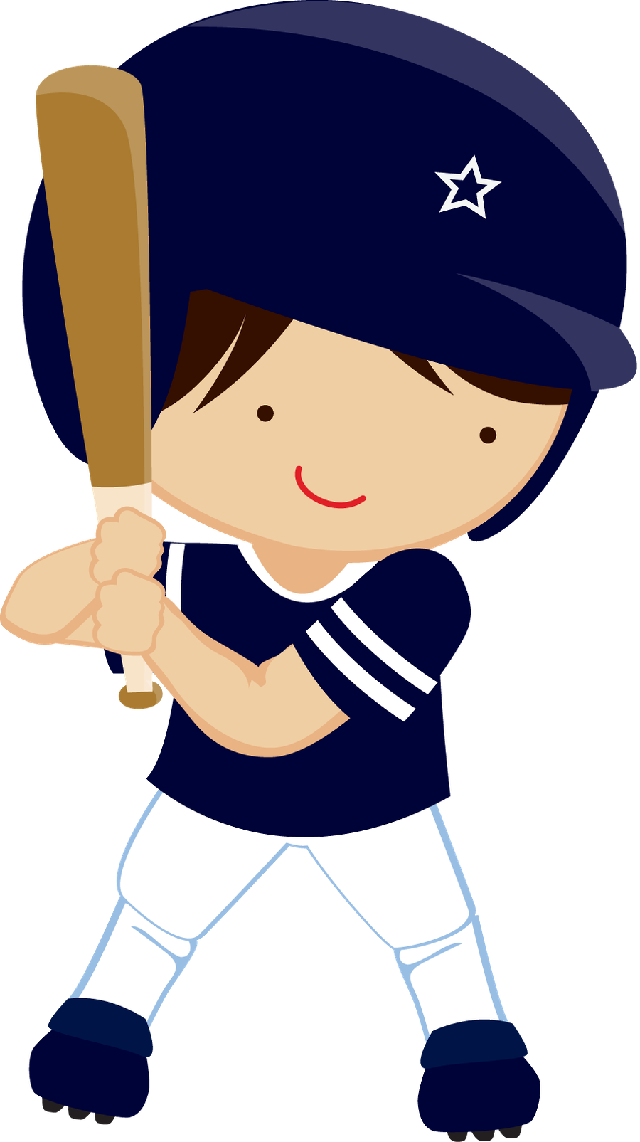 Say Hello - Baseball Girl Clipart (900x1605)