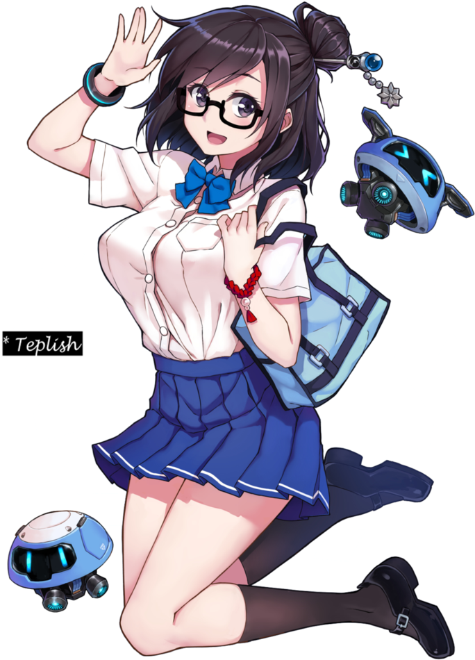 Mei [png] By Teplish - Mei Anime Overwatch (752x1063)