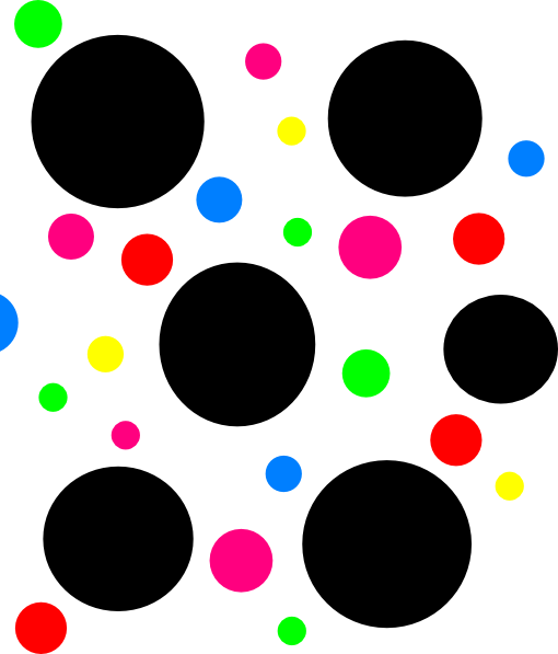Light Blue Polka Dots Clip Art At Clker - Polka Dots Clipart (510x597)