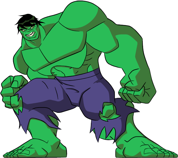 Hulk Clipart Body - Hulk Earth's Mightiest Heroes (629x563)