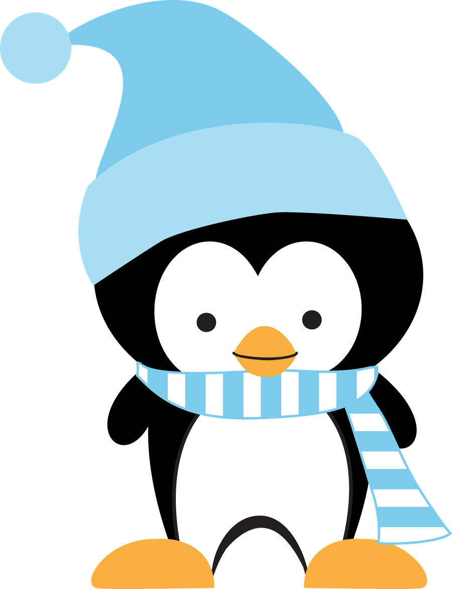 Free Saying Hello Clip Art - Cute Penguin Png (900x1172)