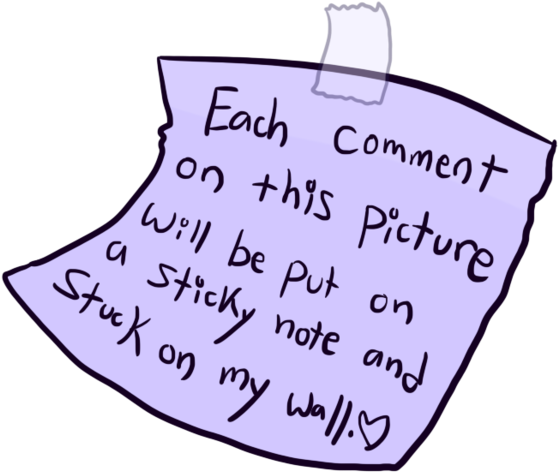 Do It By I Love You 4evs - Every Comment Will Be Put On A Sticky Note (600x514)
