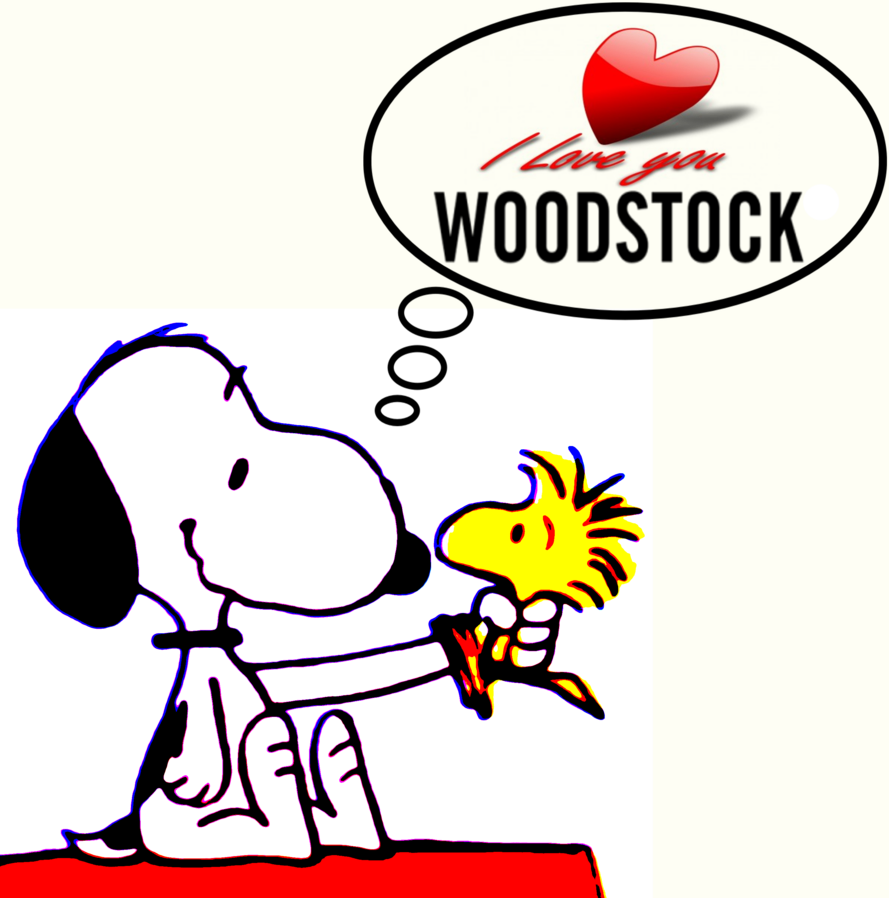 I Love You, Woodstock By Bradsnoopy97 - Snoopy And Woodstock Love (889x898)